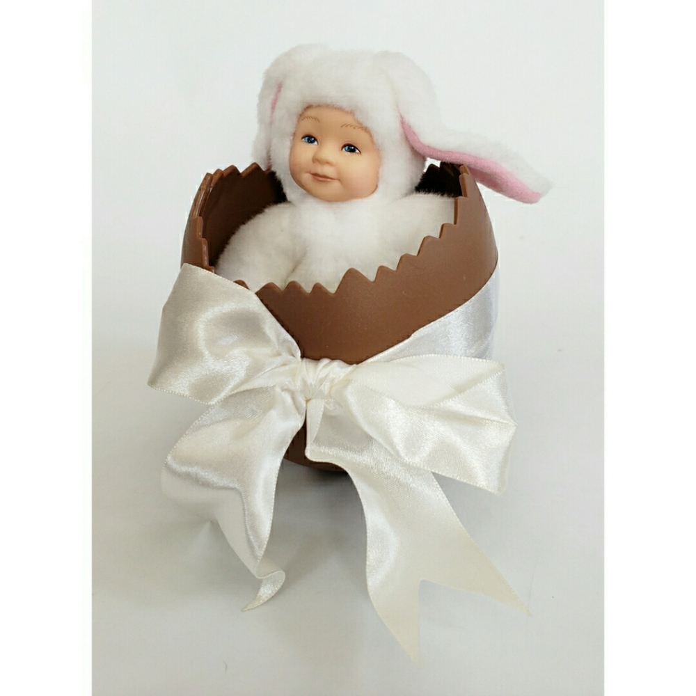 Anne Geddes Easter Bunny Doll in an Egg